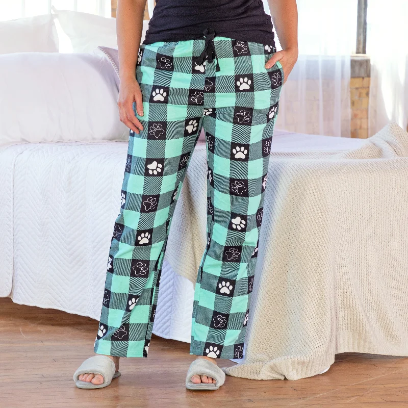 Paw Buffalo Plaid Flannel Lounge Pants