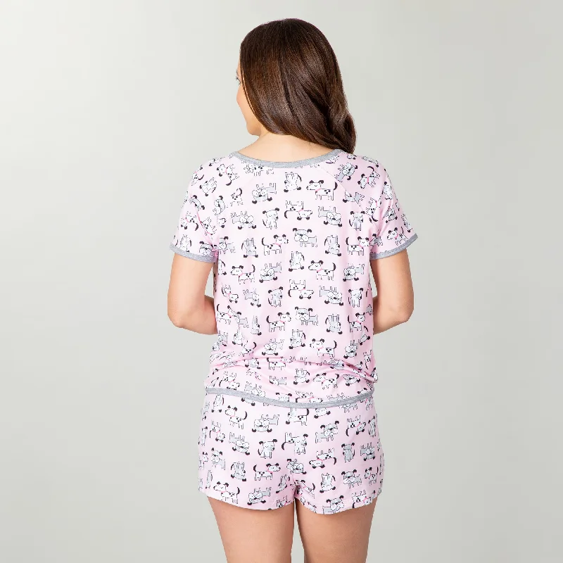 97356-cartoon-dog-pajama-shorts-set