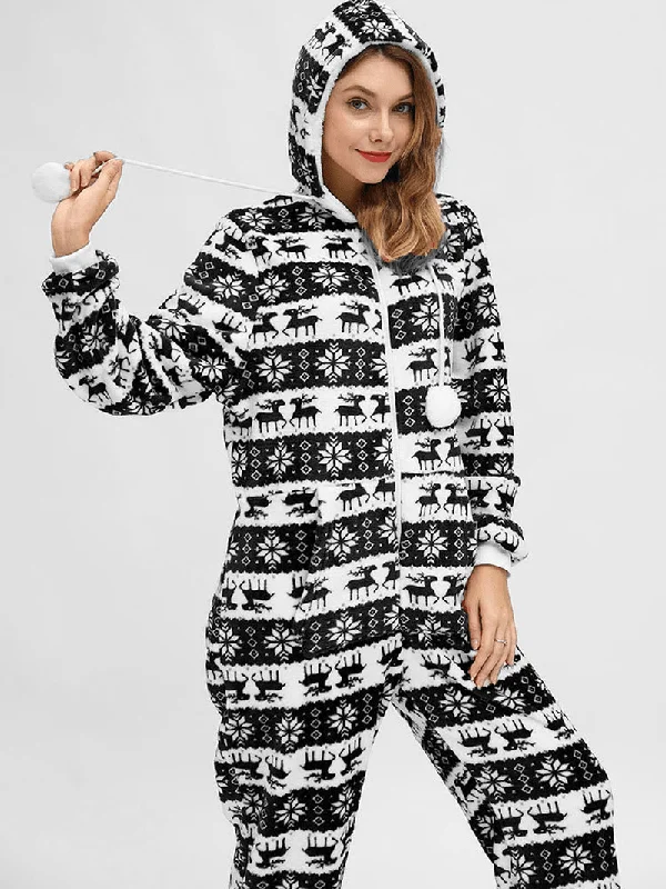 christmas-costume-flannel-loungewear-sleepwear-with-hood-jumpsuits