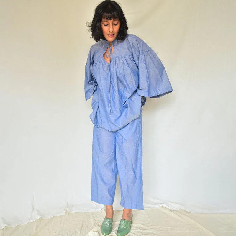 Cotton Lounge Set | Blue