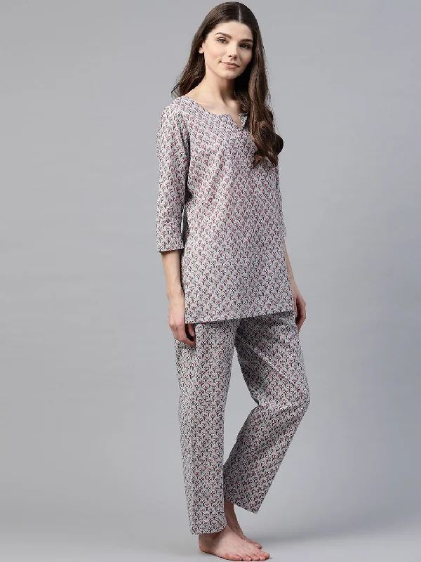 divena-grey-printed-loungewear-nightwear