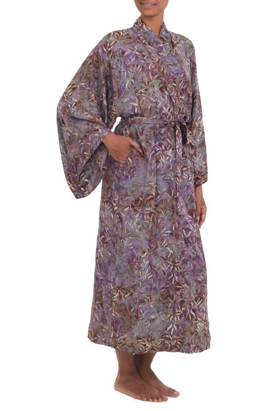 floral-mansion-sienna-purple-floral-batik-on-rayon-long-robe-from-indonesia