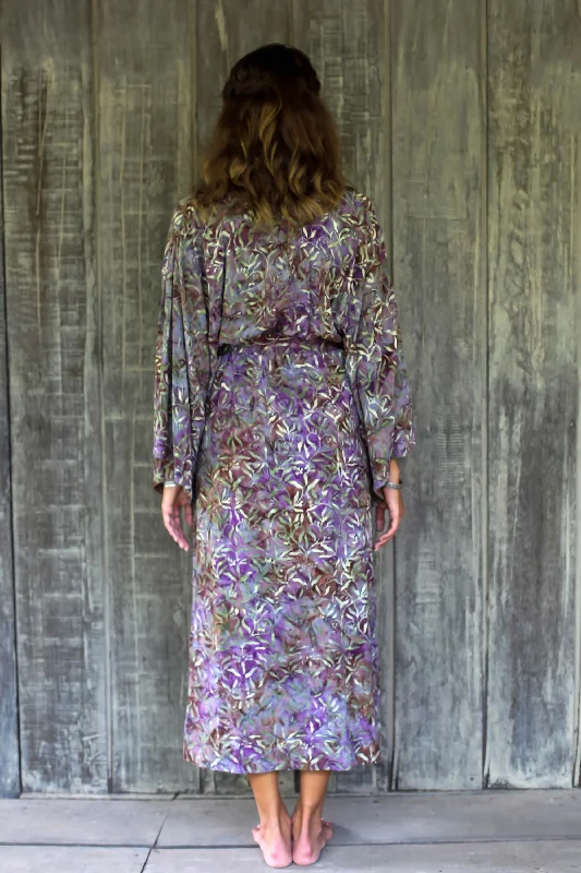 floral-mansion-sienna-purple-floral-batik-on-rayon-long-robe-from-indonesia