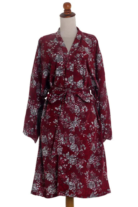 gorgeous-in-claret-grey-batik-bali-flowers-on-claret-color-rayon-short-robe