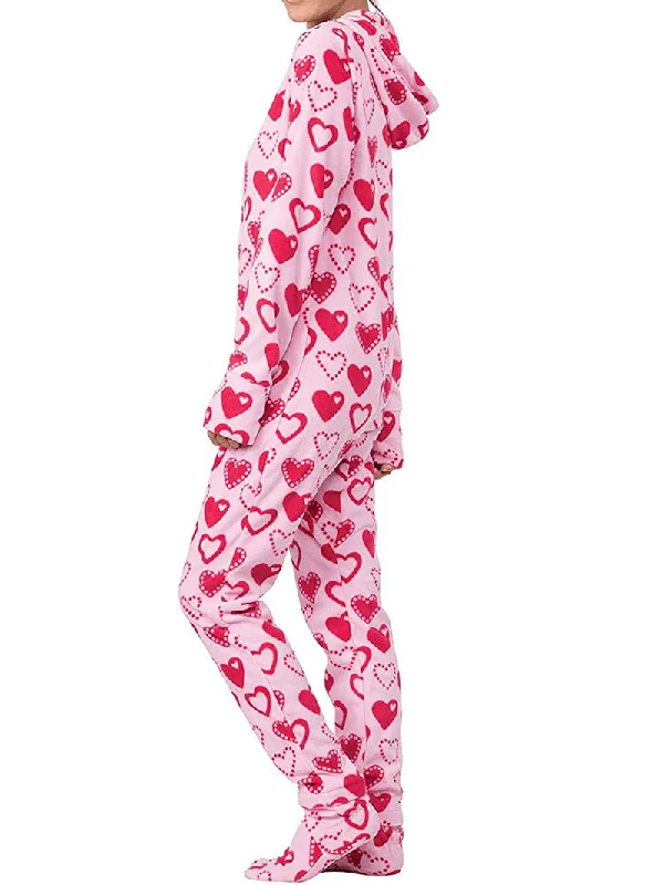 hoodie-front-zipper-polar-fleece-footed-pajamas