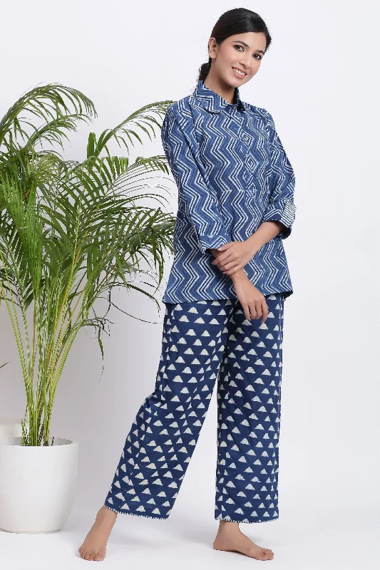 indigo-handblock-cotton-set