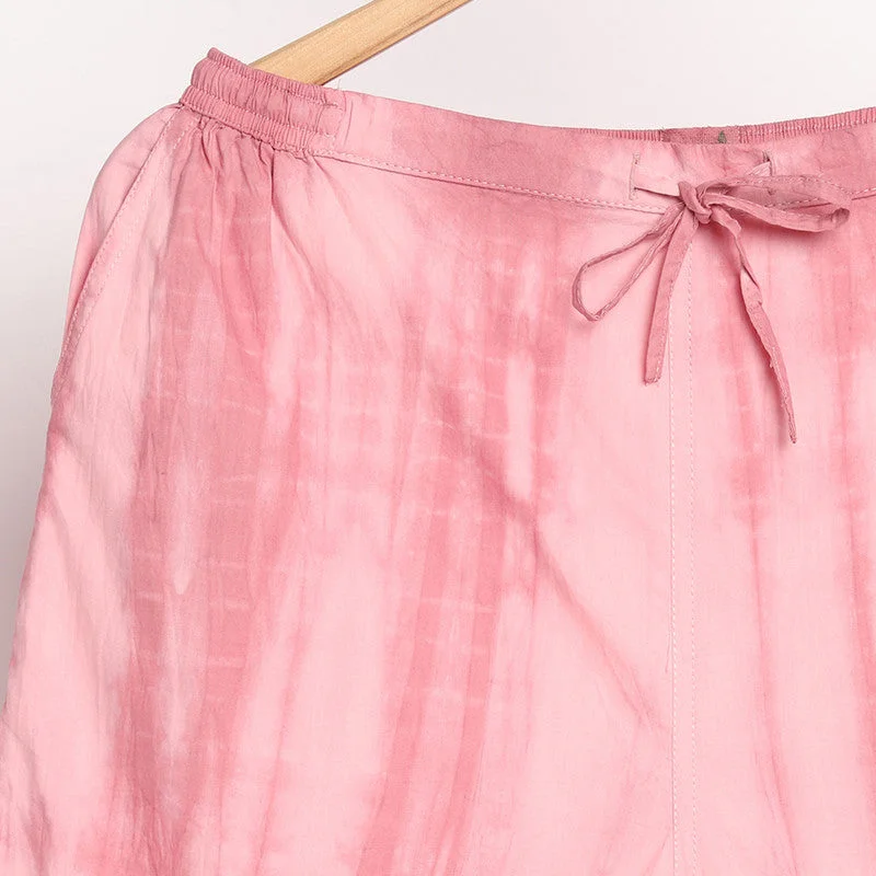 organic-cotton-pink-pants-for-women-slim-fit-tie-dye