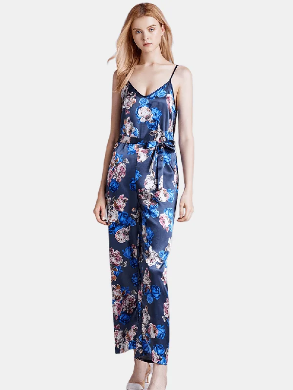 silk-sleeveless-jumpsuits-long-pants-flora-printed-sleepwear