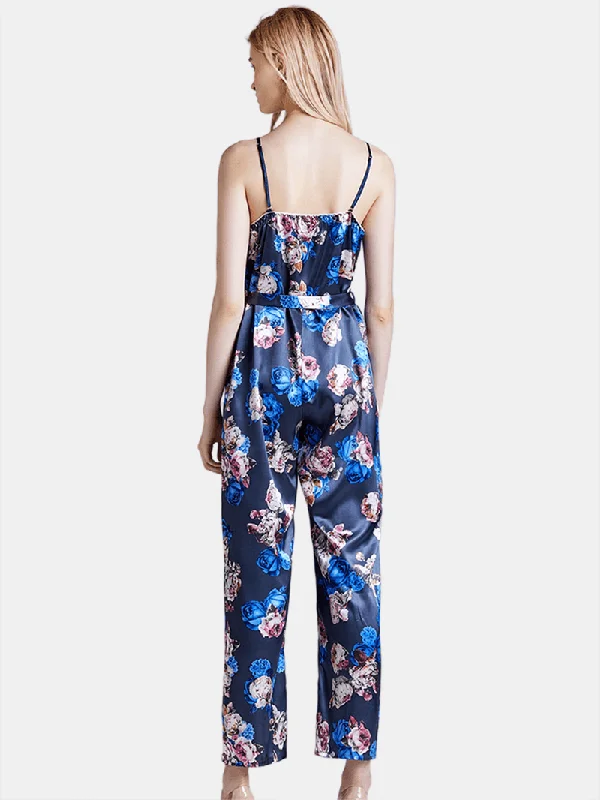 silk-sleeveless-jumpsuits-long-pants-flora-printed-sleepwear