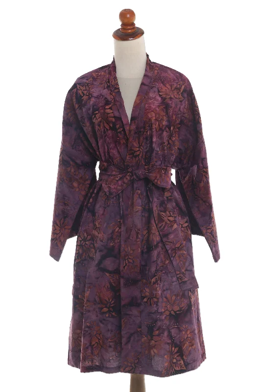 twilight-bloom-purple-and-brown-cotton-hand-crafted-batik-short-robe