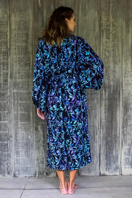 twilight-roses-rayon-black-long-robe-with-blue-purple-batik-floral-print