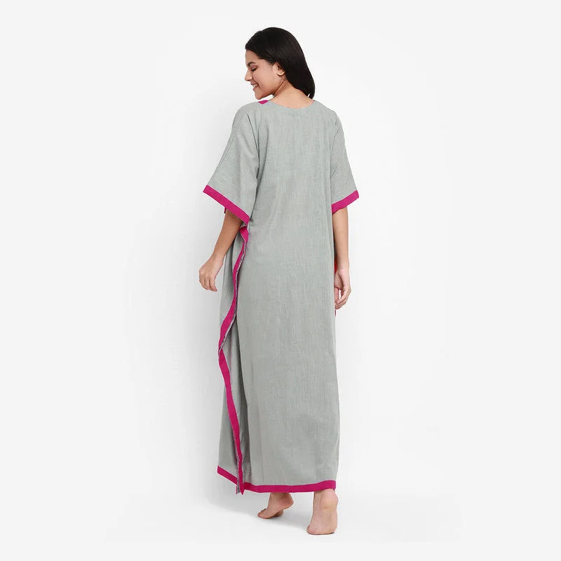 unidraa-cotton-v-neck-kaftan-grey-vks014-19722