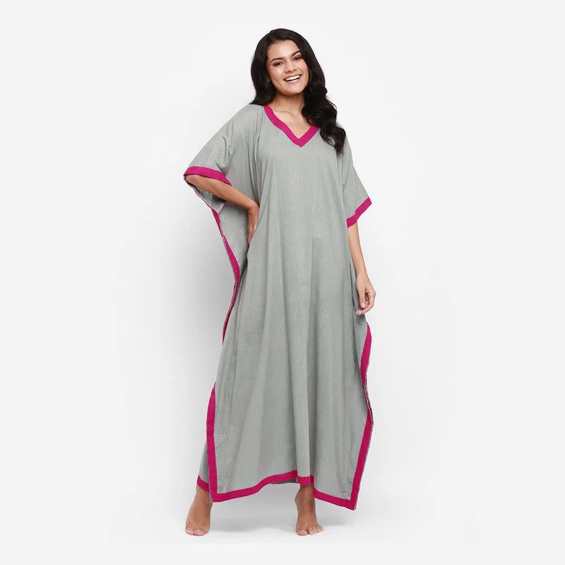 unidraa-cotton-v-neck-kaftan-grey-vks014-19722