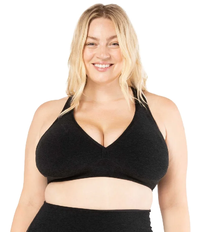 Beyond Yoga Plus Spacedye Lift Your Spirits Bra Darkest Night