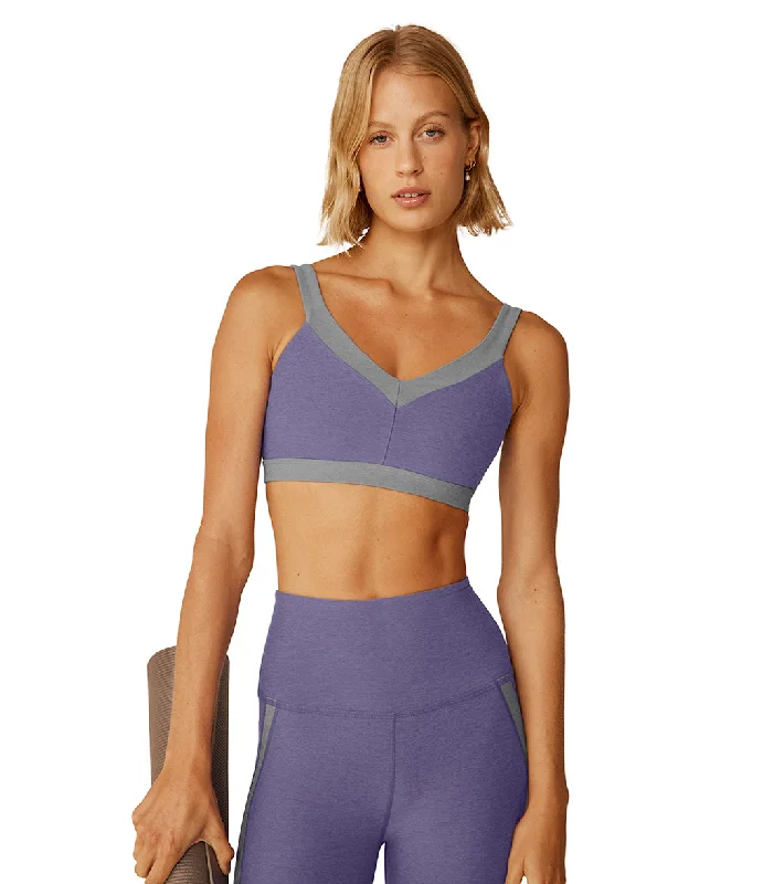 Beyond Yoga Spacedye Top Line Bra Indigo Heather/Cloud Gray Heather