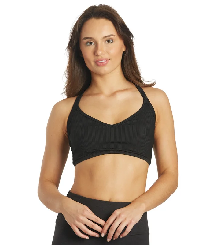 Year of Ours Ribbed Curve Bra Black