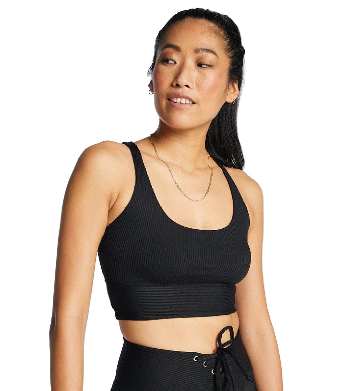 Year of Ours Ribbed Gym Bra Black