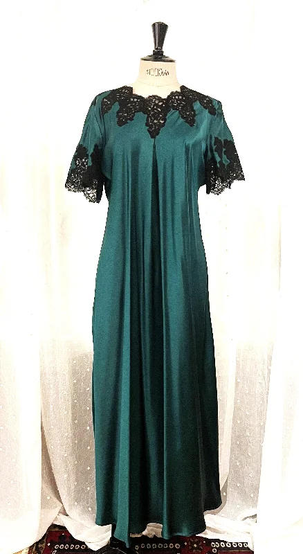 Italian Pure Silk Short Sleeve Nightgown (In stock, 3 day delivery)