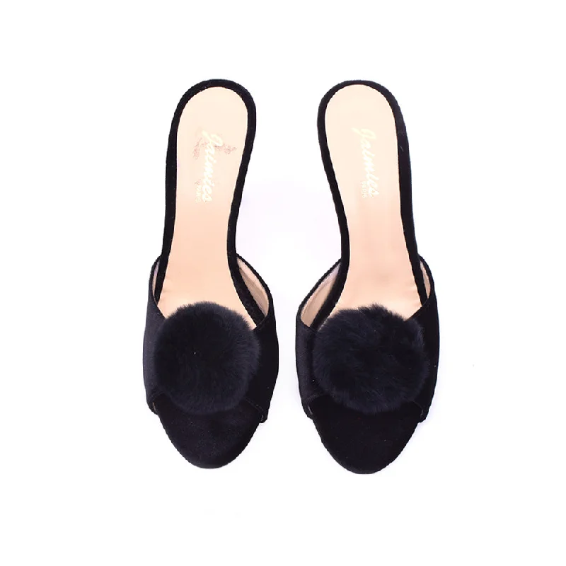 Jaimies Glamour Velvet Troica Shoes/Slippers Black