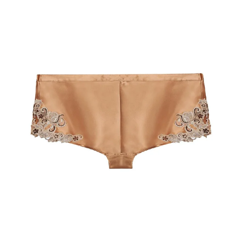 La Perla Maison Silk Sleep Shorts With Frastaglio