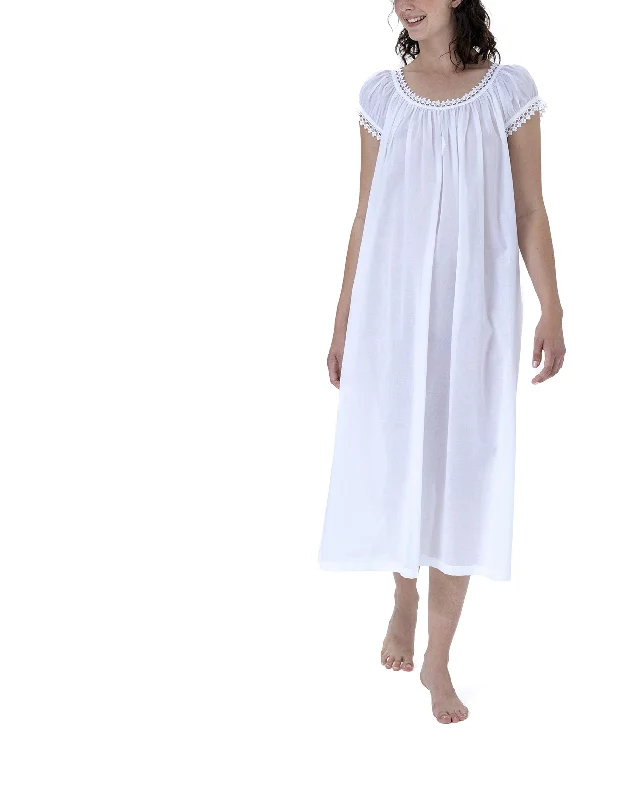 Monica 2NH Long Mousseline Nightdress (In stock, 3 day delivery)