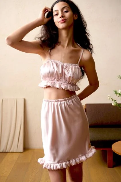 Crop-Top Medium (Fr40/It44/UK12) / Rose Pink