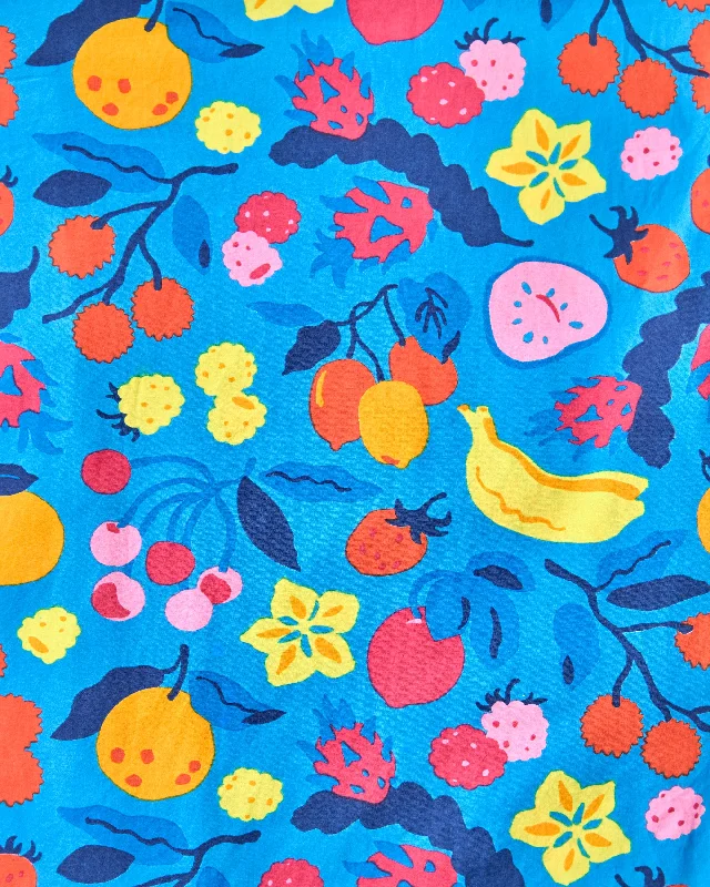 Smoothie Time - Pintuck Nightgown - Tropical Blue