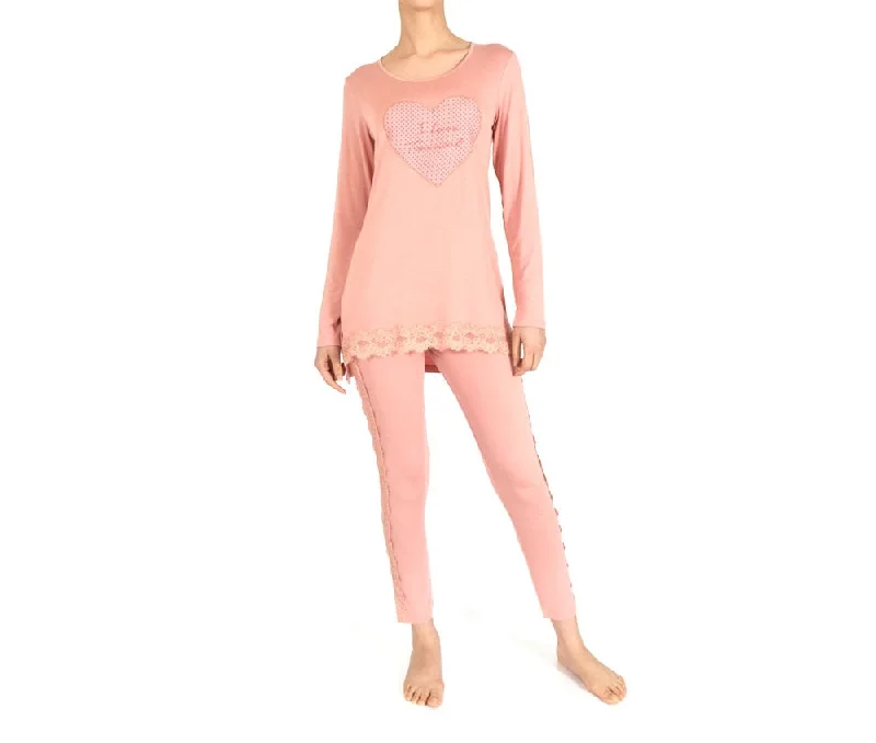 Twin Set Pajamas Peach Rose