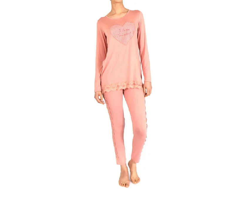 Twin Set Pajamas Peach Rose