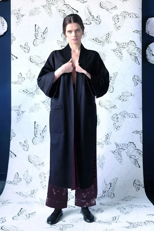 VIOLET CASHMERE KIMONO