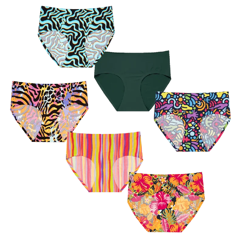 Endless Summer Bundle - Ladies Seamless Full Briefs 6 Pack Bundle