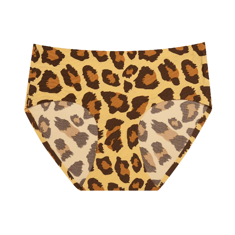 Leopard - Women's Bralette and Seamless Full Brief Bundle