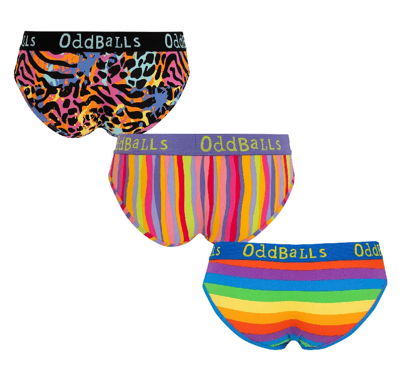 Multicolour Bundle - Ladies Briefs 3 Pack Bundle