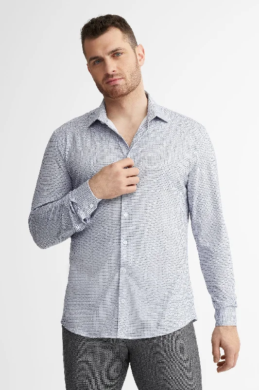 Chemise habillée coupe ajustée en coton - Homme