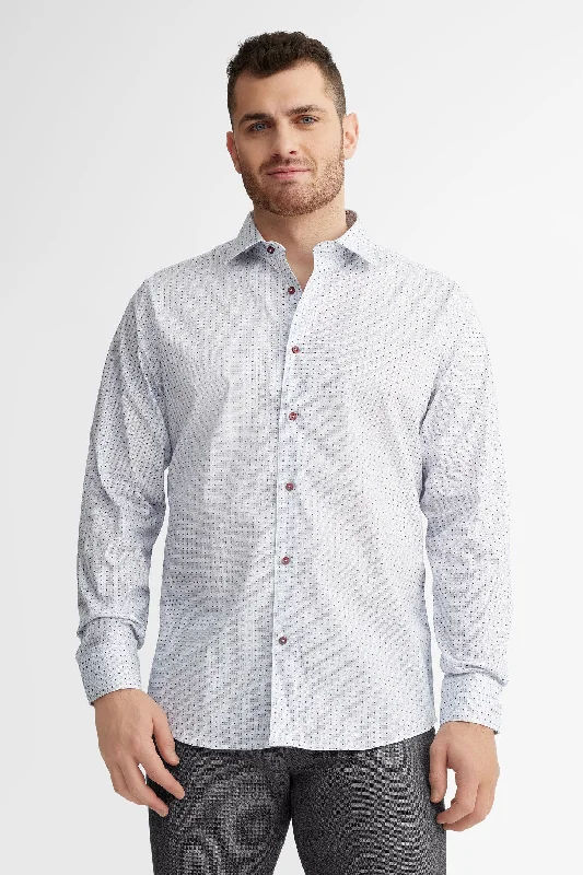 Chemise habillée coupe ajustée en coton - Homme