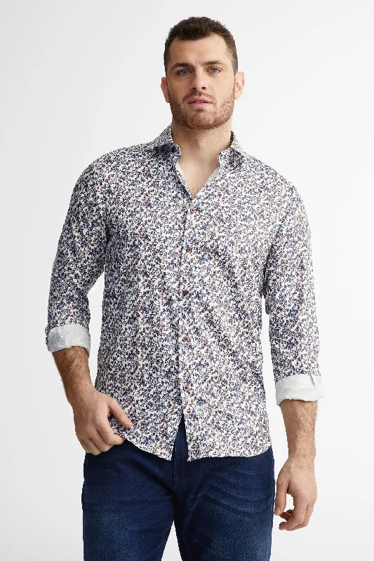 Chemise habillée imprimée coupe régulière  - Homme