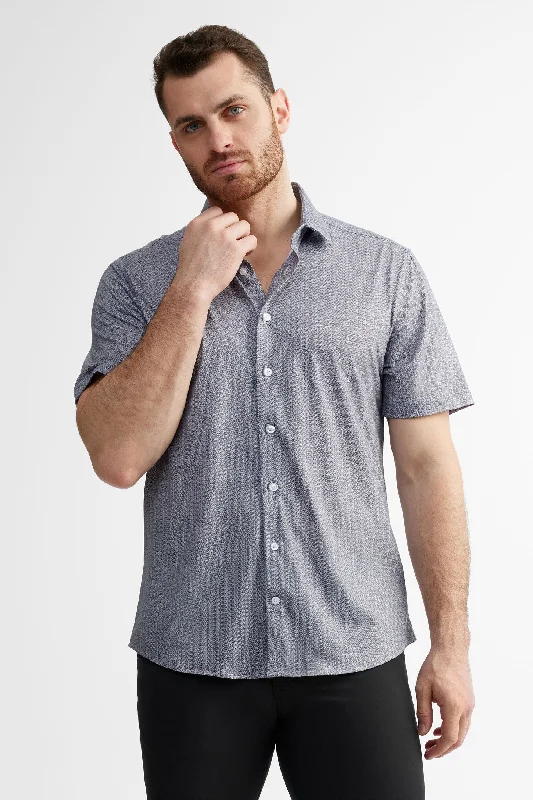 Chemise manches courtes habillée en coton - Homme