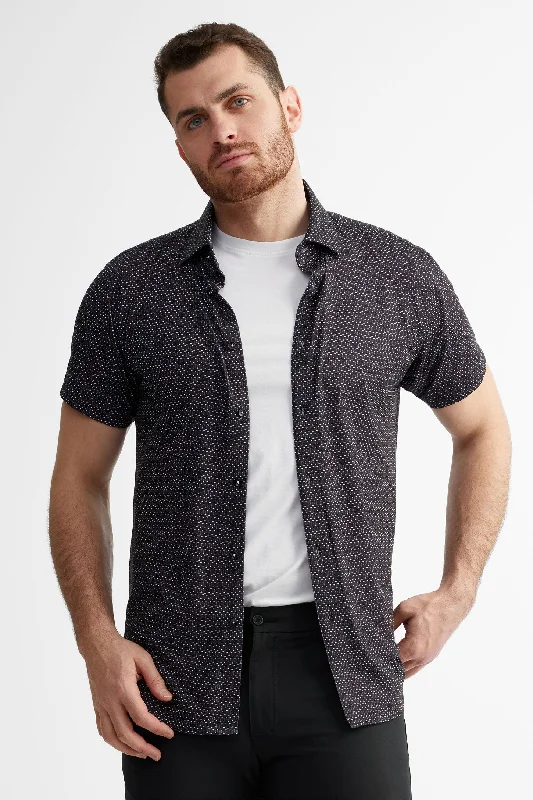 Chemise manches courtes habillée en coton - Homme