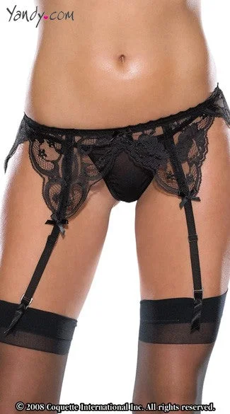 French Lace Garter Belt