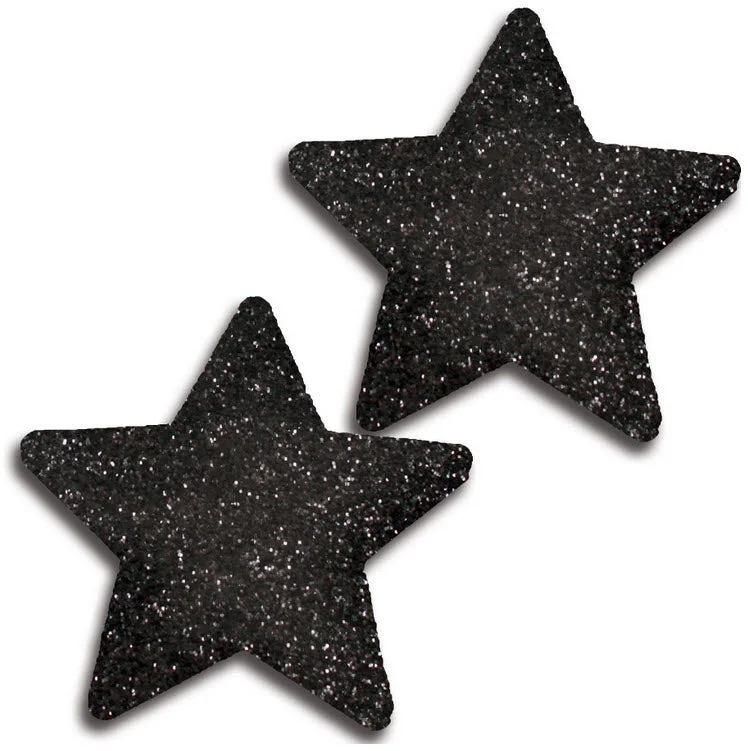 iCollection Glitter Black Star Pasties 31525