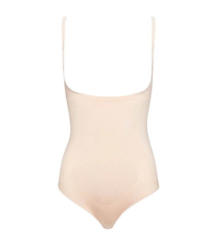 OnCore Open-Bust Panty Bodysuit Soft Nude