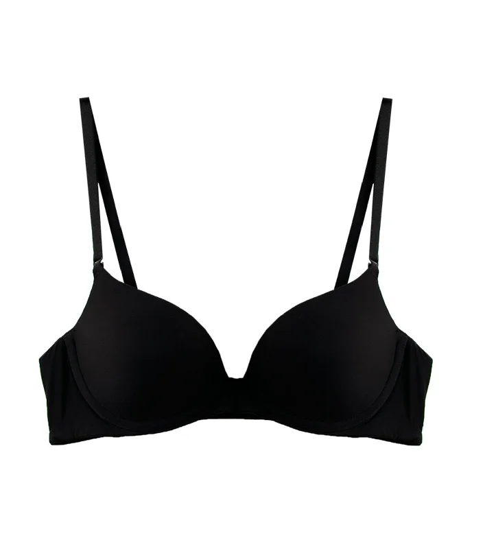 Maximizer 736 Wired Push Up Bra Black