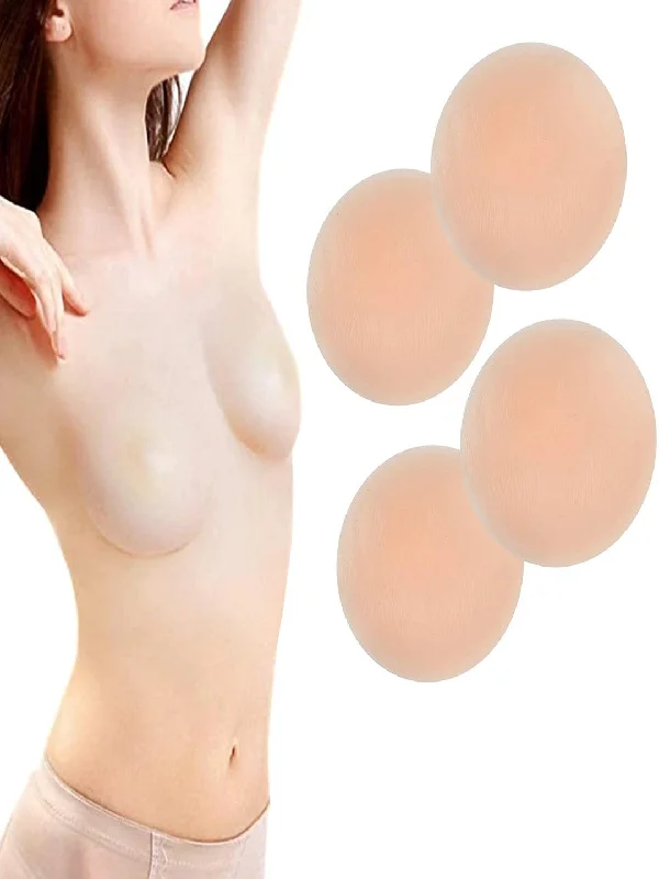 Women's Reusable Nipple Cover Silicone Breast Lift-up Pasties Skin