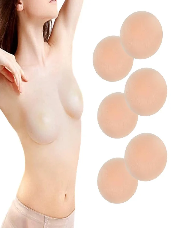 Women's Reusable Nipple Cover Silicone Breast Lift-up Pasties Skin