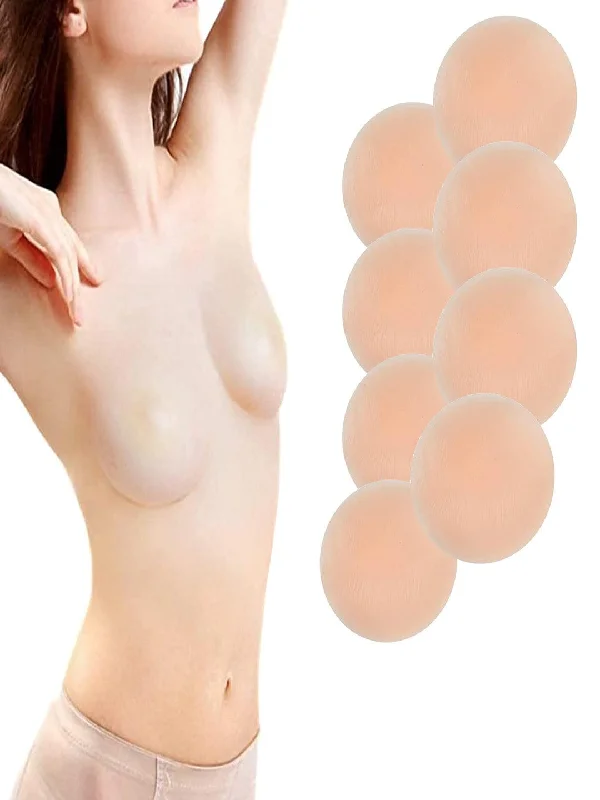 Women's Reusable Nipple Cover Silicone Breast Lift-up Pasties Skin