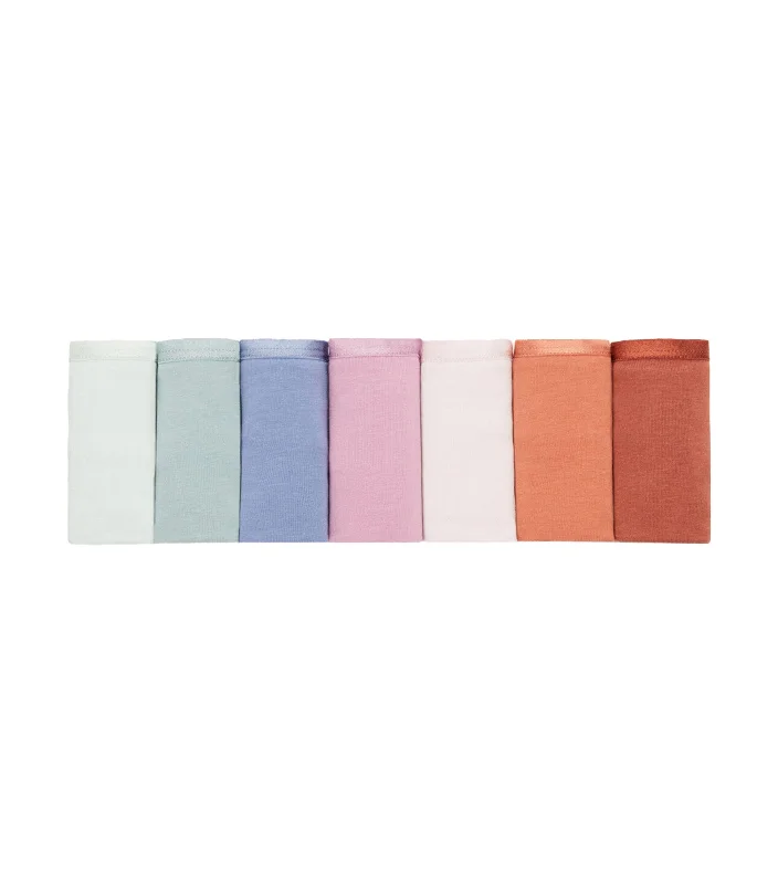 7-Pack Full Cotton Panties Pastels