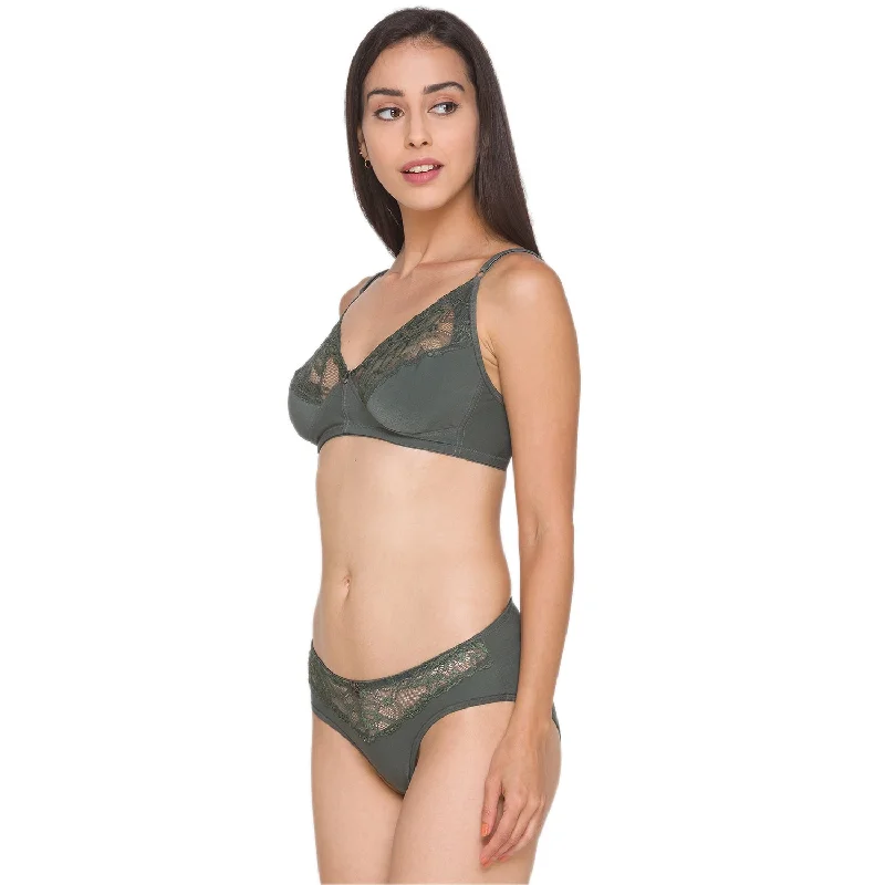 Women Lace Lingerie Set CSINSET01 Grey