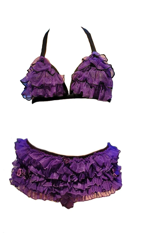 Classic Frilly Bra and Knicker Set