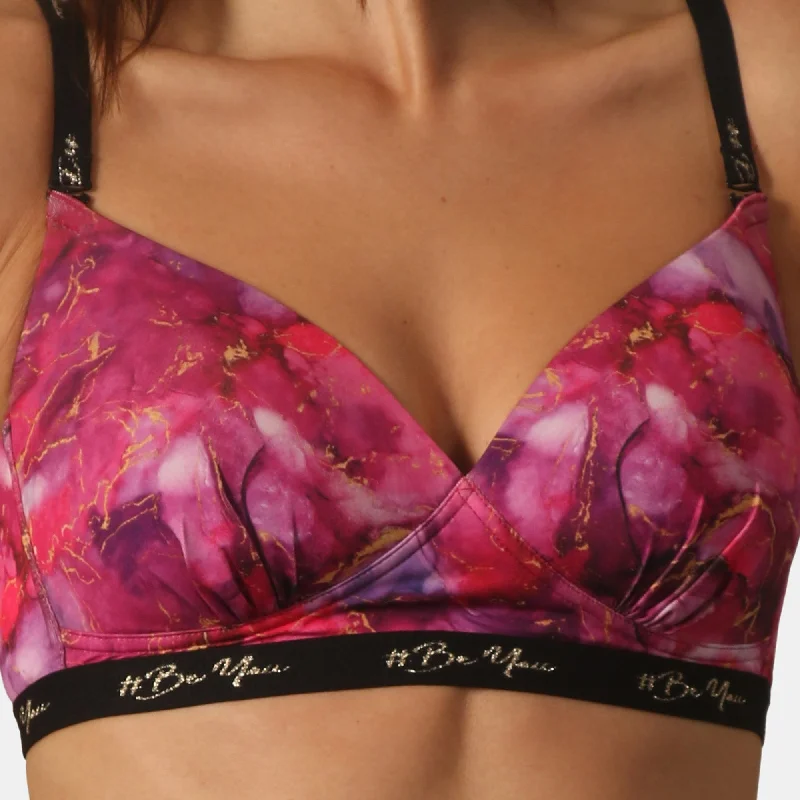 Padded Non Wired Full Coverage Printed Bra with High Rise Full Coverage Printed Boyshorts SET FB-559/ FP-1559