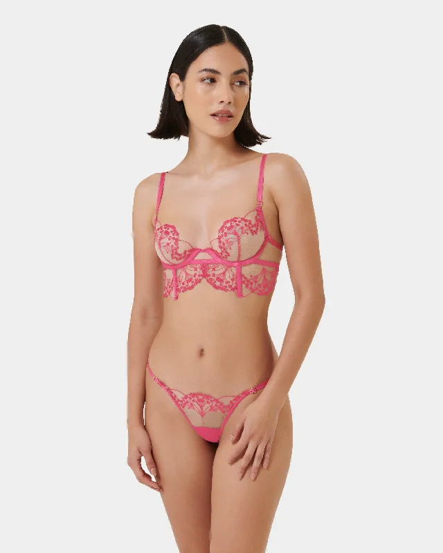 Set: Marisa Eco Fuchsia Pink/Sheer